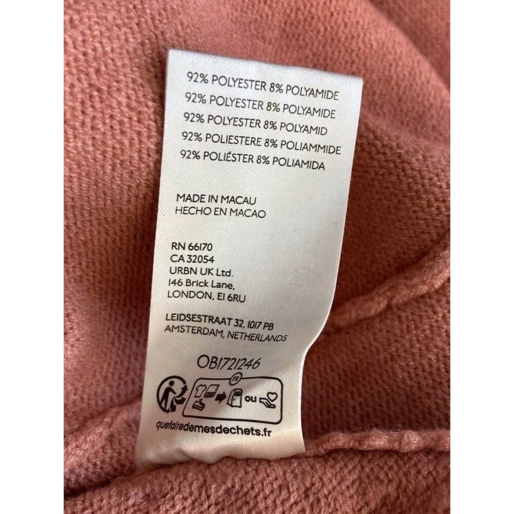 Free people Orion Oversized Tunic Sweater Size XS Rose Slouchy Boho Lagenlook‎
